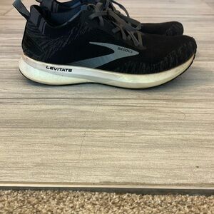 Brooks Black and White Athletic Shoes
